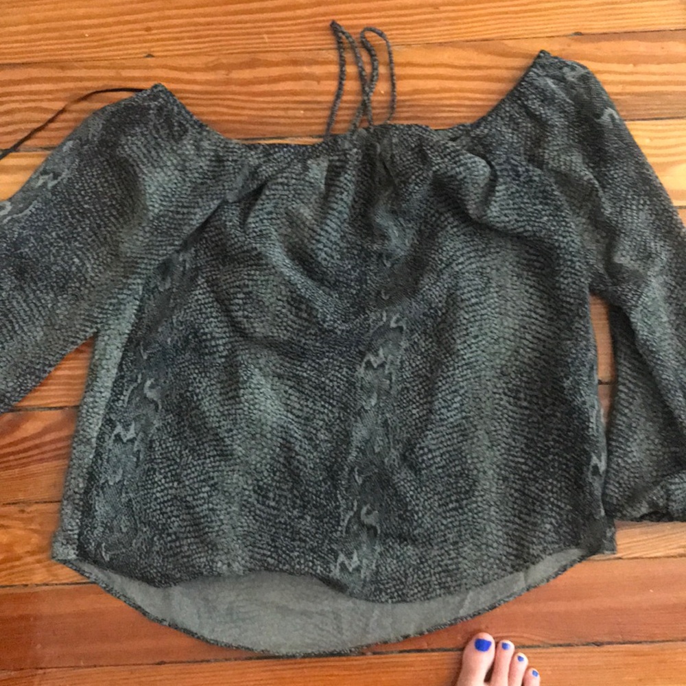 Snakeskin blouse
